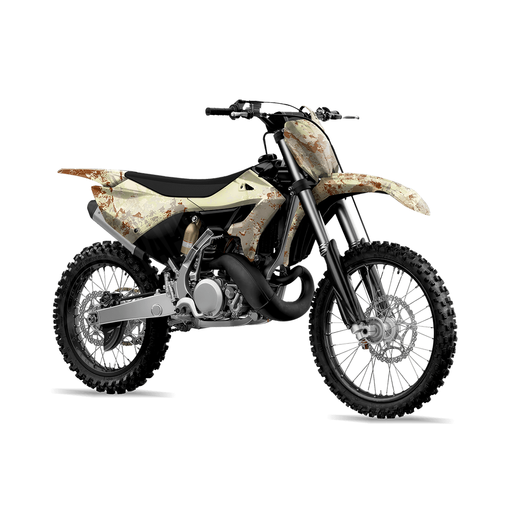 Substrate Simpson Desert Camo Dirt Bike Vinyl Wrap