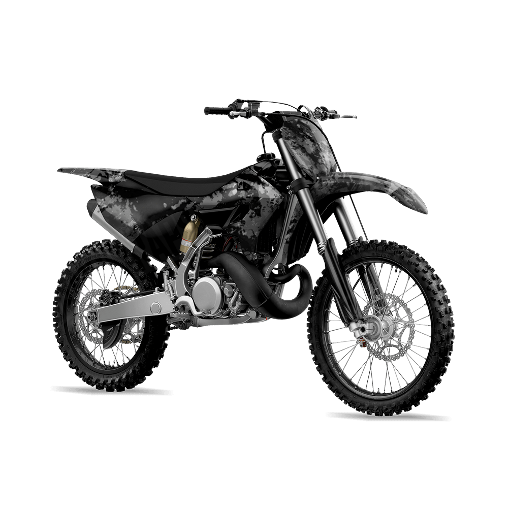 Substrate Steel Camo Dirt Bike Vinyl Wrap