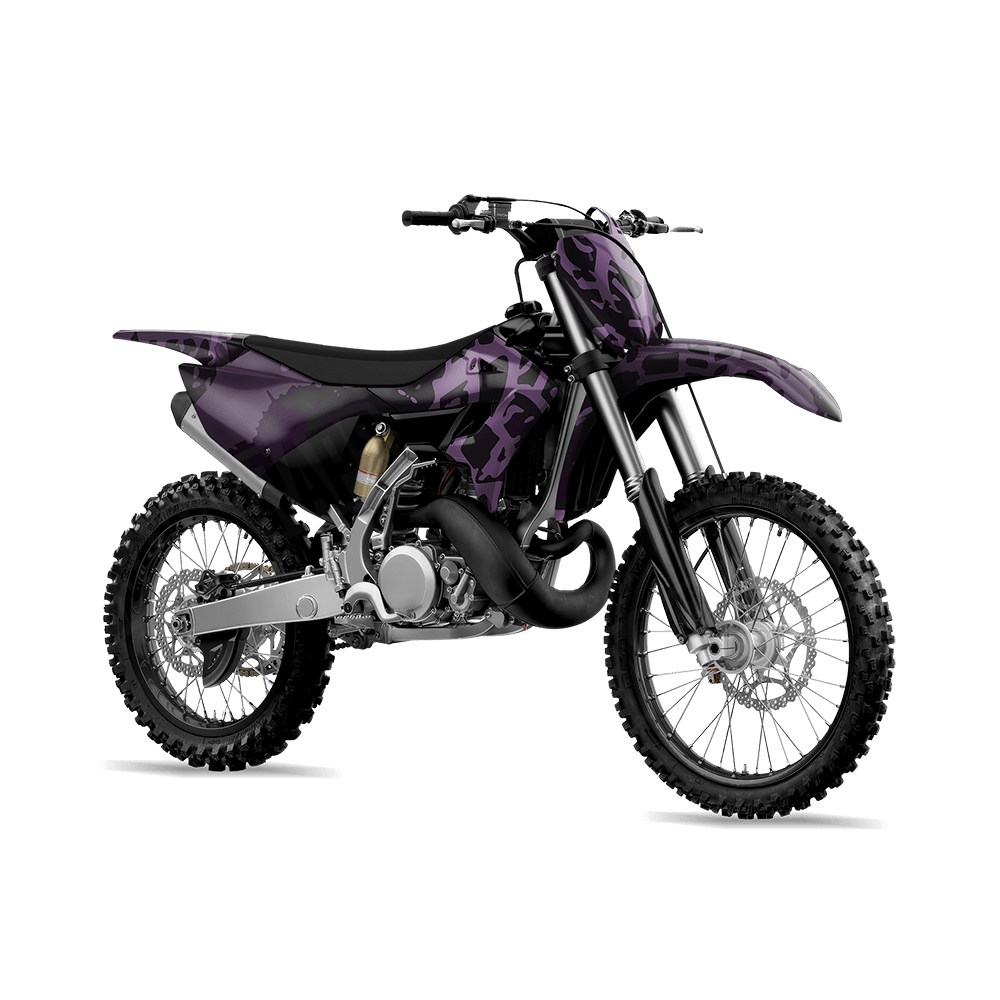 Tire Splatter Darkwing Camo Dirt Bike Vinyl Wrap