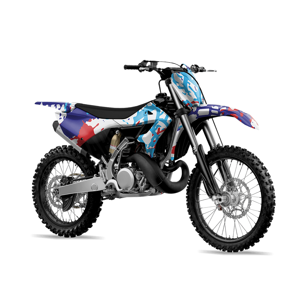 Tire Splatter M Series Camo Dirt Bike Vinyl Wrap