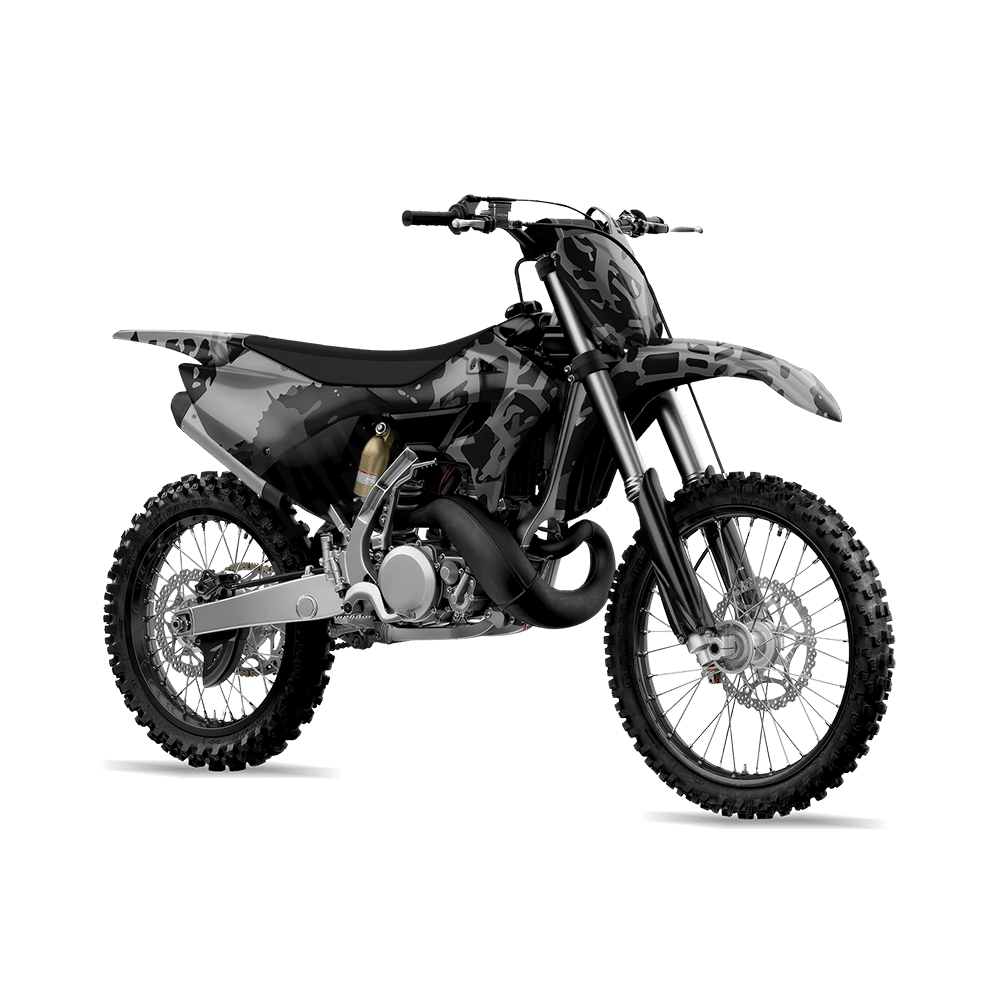 Tire Splatter Midnight Camo Dirt Bike Vinyl Wrap