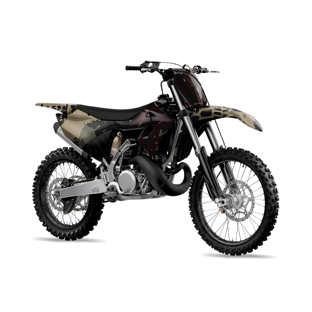 Tire Splatter Militant Blood Camo Dirt Bike Vinyl Wrap