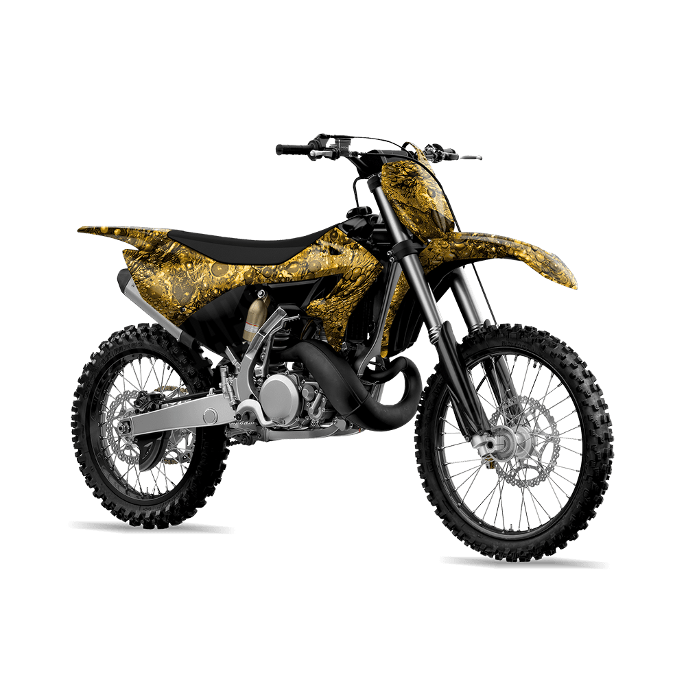 Toadaflage Yellow Camo Dirt Bike Vinyl Wrap