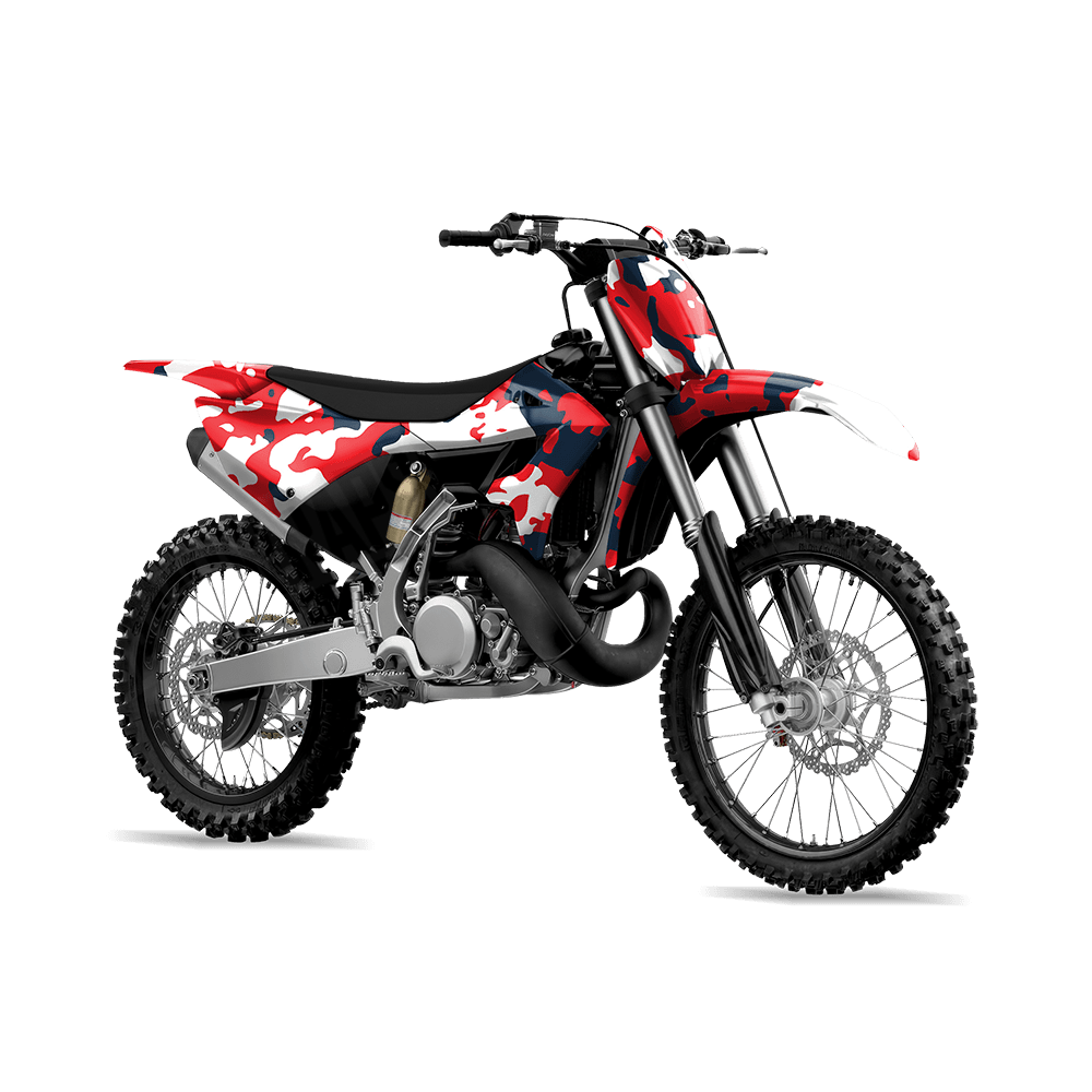 Treetop America Camo Dirt Bike Vinyl Wrap