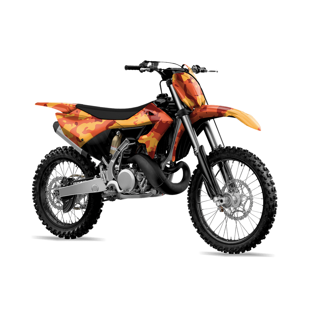 Treetop Autumn Camo Dirt Bike Vinyl Wrap
