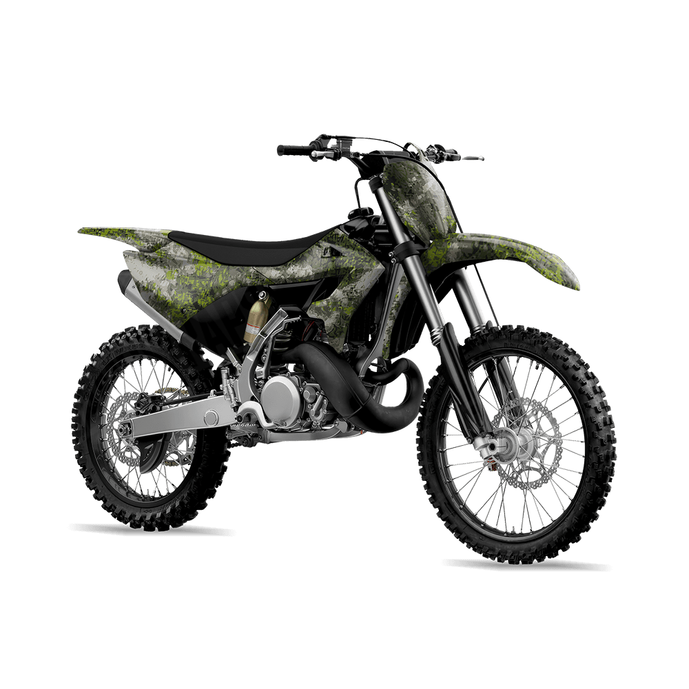 Veil Moss Monster Camo Dirt Bike Vinyl Wrap