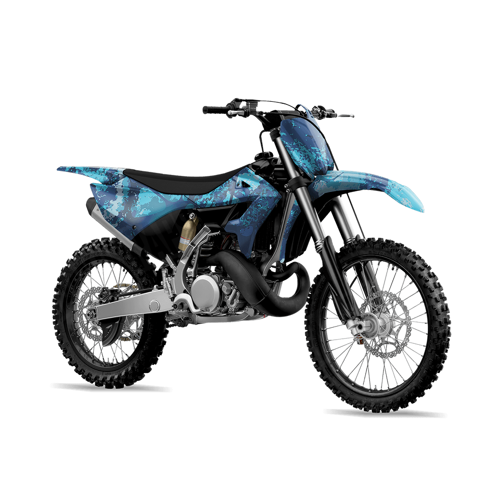 Veil Stoke Aqua Camo Dirt Bike Vinyl Wrap