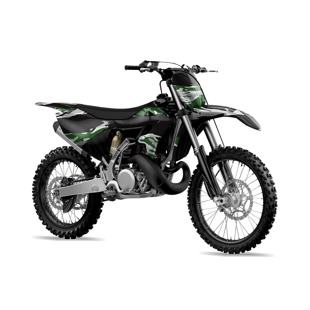 Vietnam Tiger Stripe Green Tiger Camo Dirt Bike Vinyl Wrap