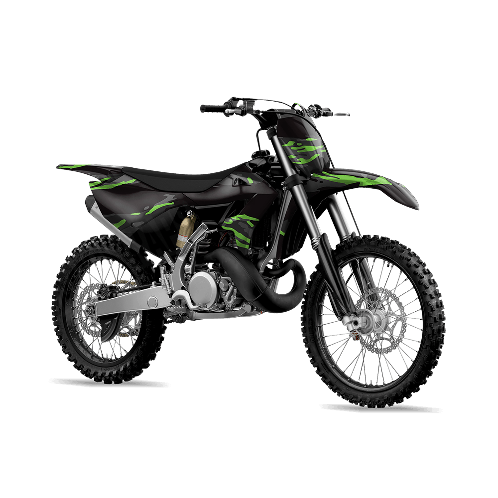 Vietnam Tiger Stripe Metro Green Camo Dirt Bike Vinyl Wrap