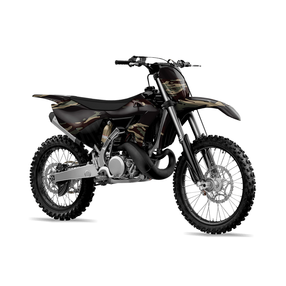 Vietnam Tiger Stripe Militant Blood Camo Dirt Bike Vinyl Wrap