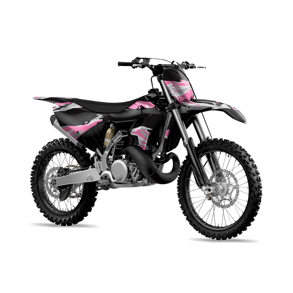 Vietnam Tiger Stripe Pink Tiger Camo Dirt Bike Vinyl Wrap