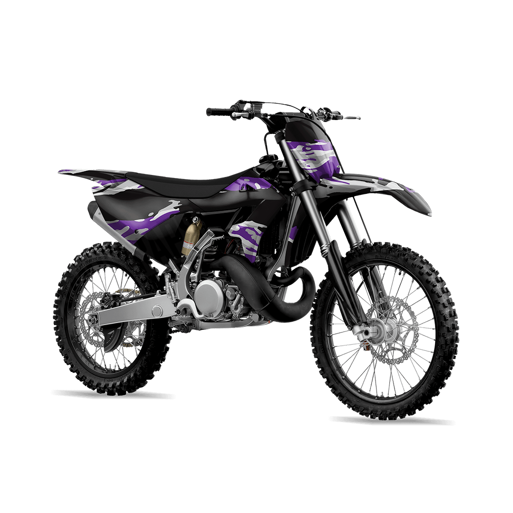 Vietnam Tiger Stripe Purple Tiger Camo Dirt Bike Vinyl Wrap