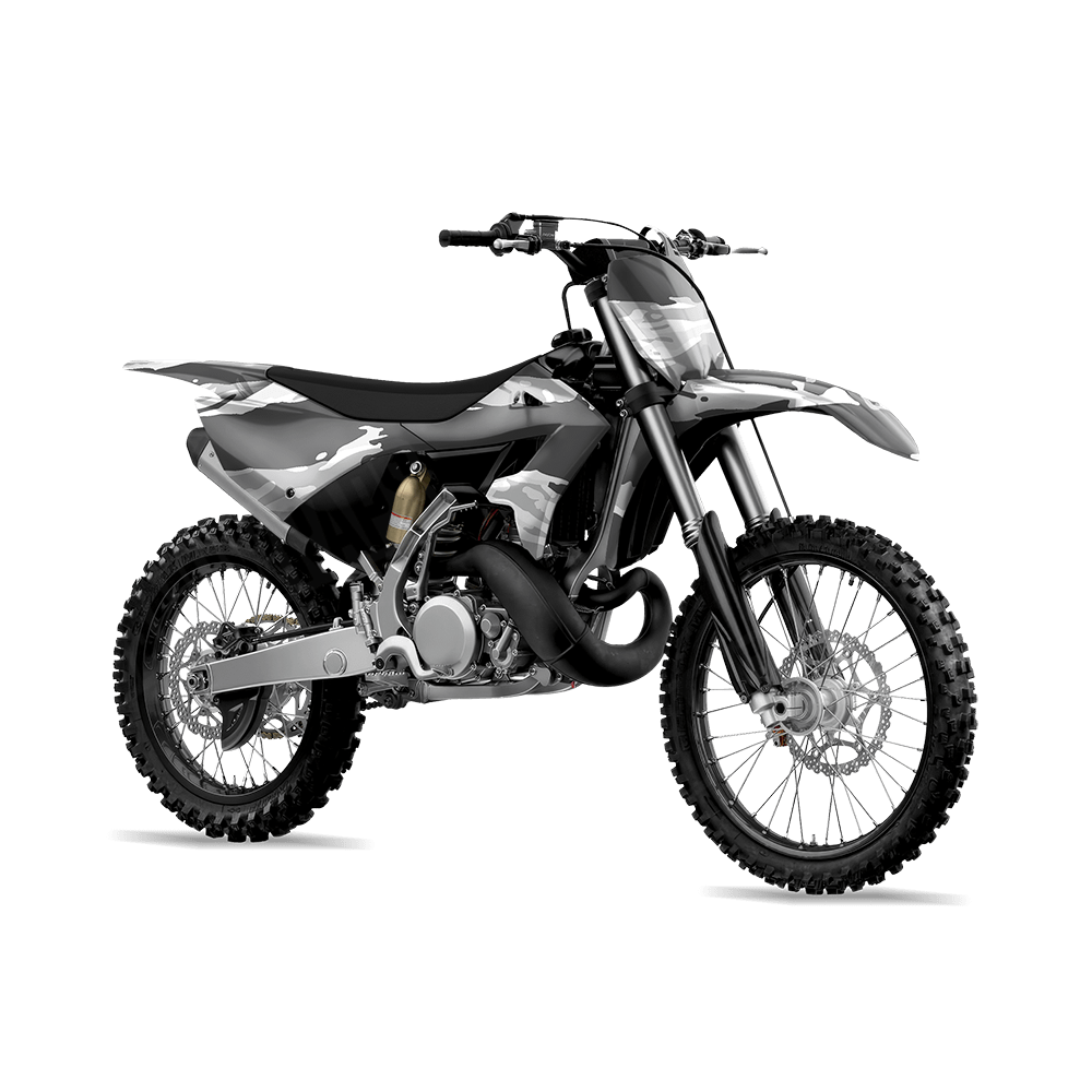 Vietnam Tiger Stripe Snow Camo Dirt Bike Vinyl Wrap