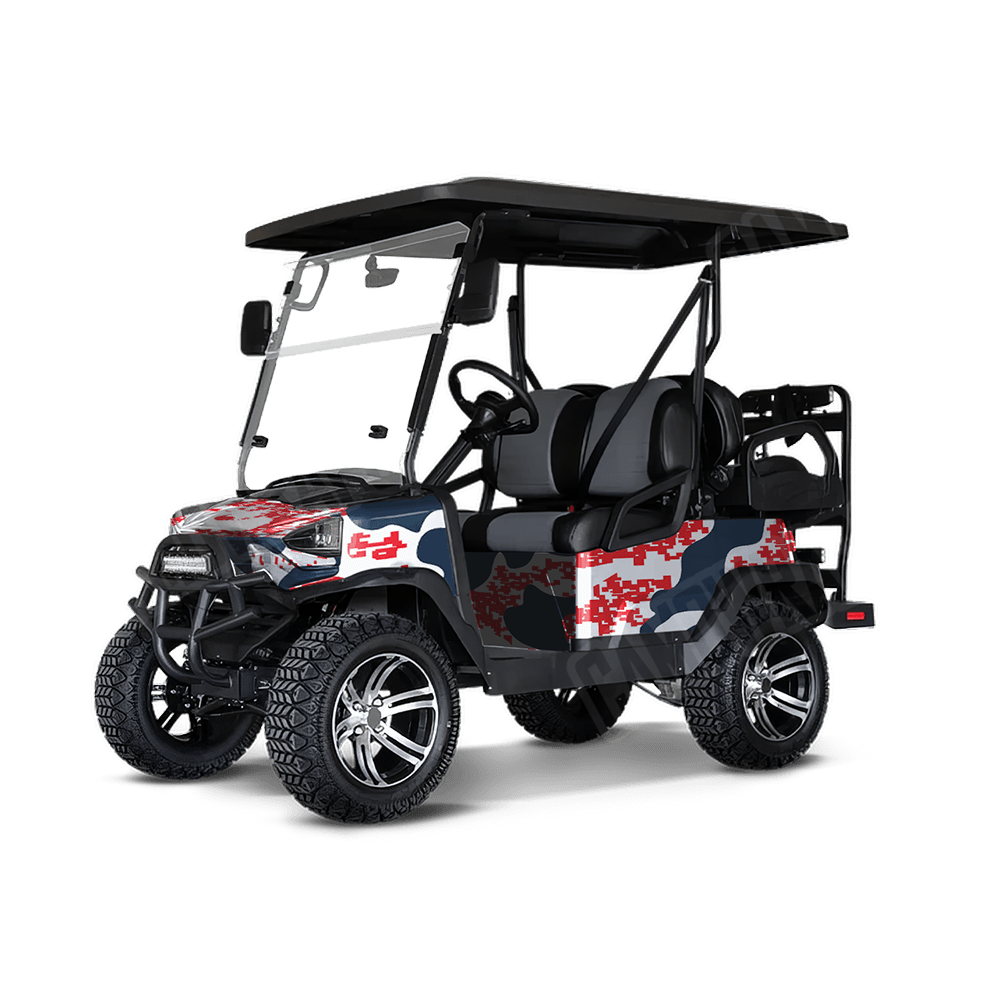 Compound America Golf Cart Camo Vinyl Wrap