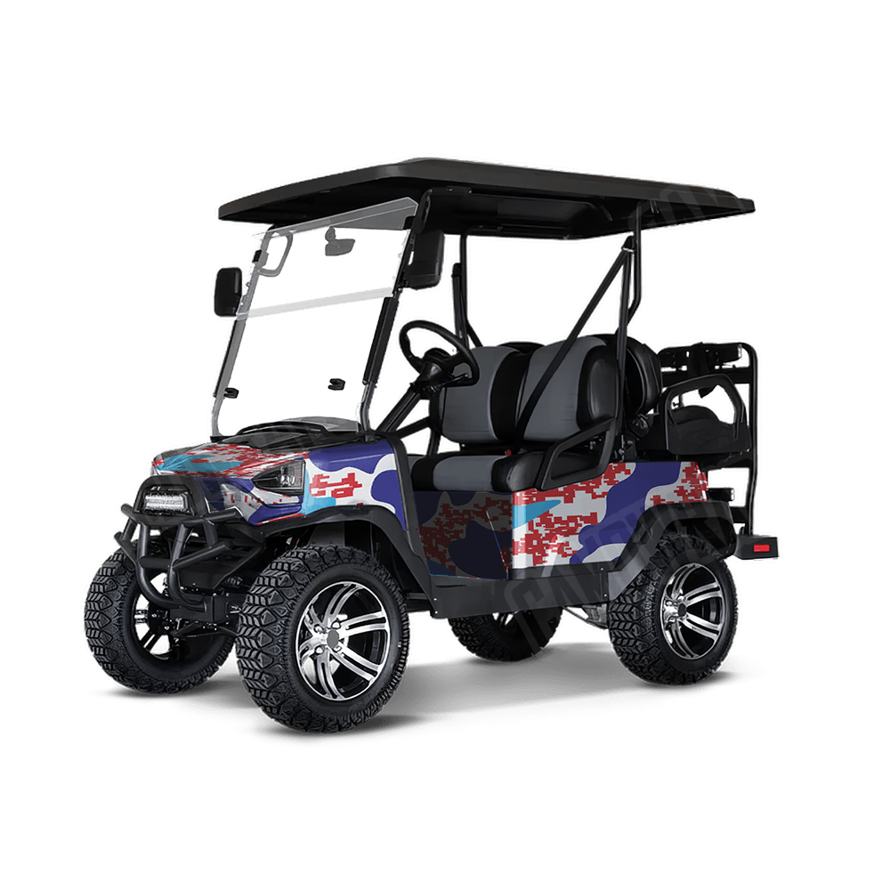Compound M Series Golf Cart Camo Vinyl Wrap