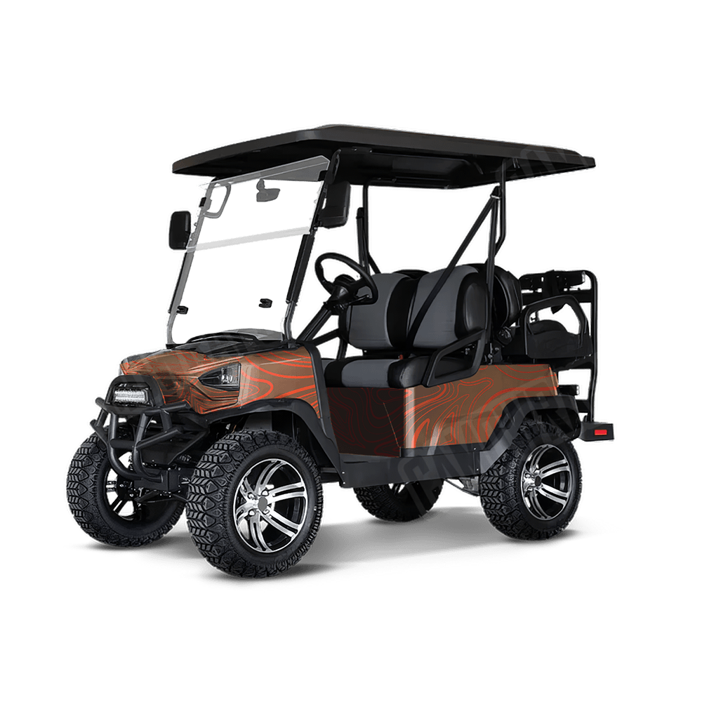 Damascus Autumn Golf Cart Camo Vinyl Wrap