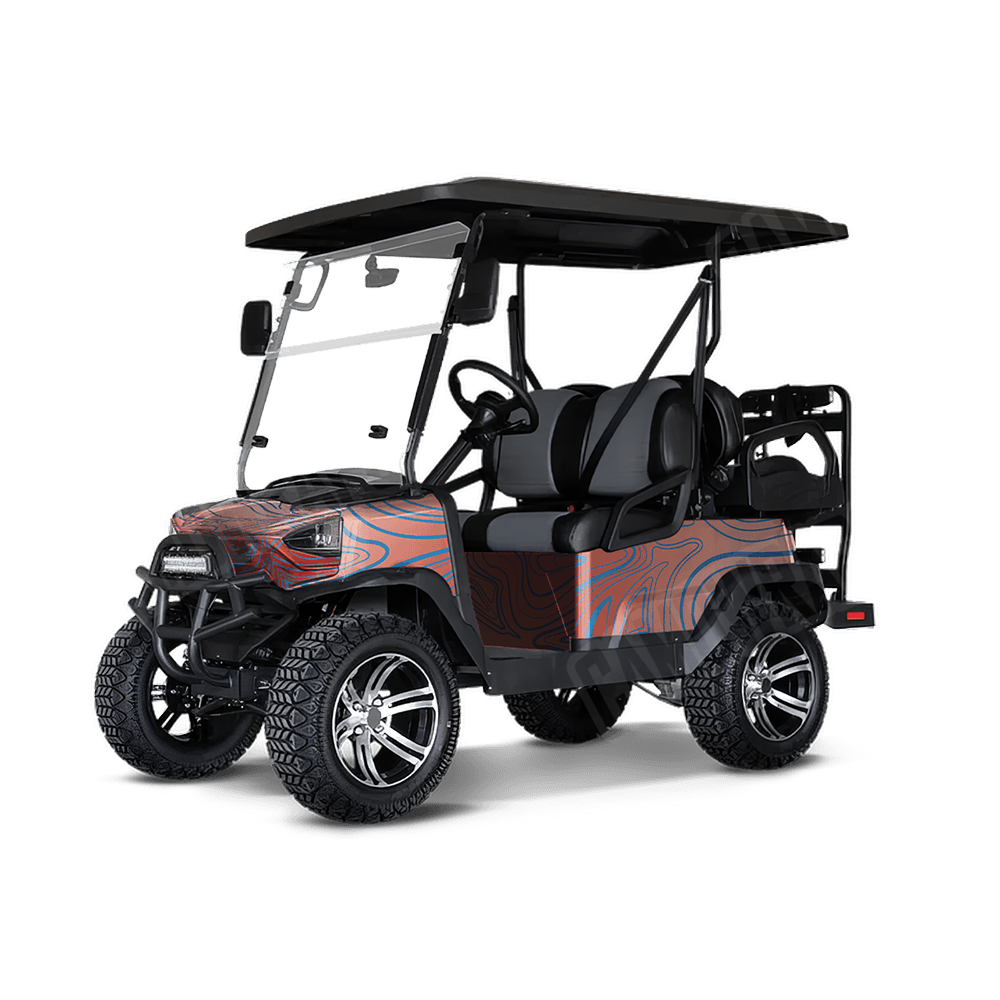 Damascus Patriot Golf Cart Camo Vinyl Wrap