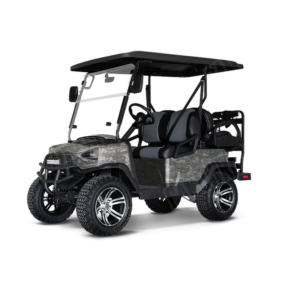 Digital Army Golf Cart Camo Vinyl Wrap
