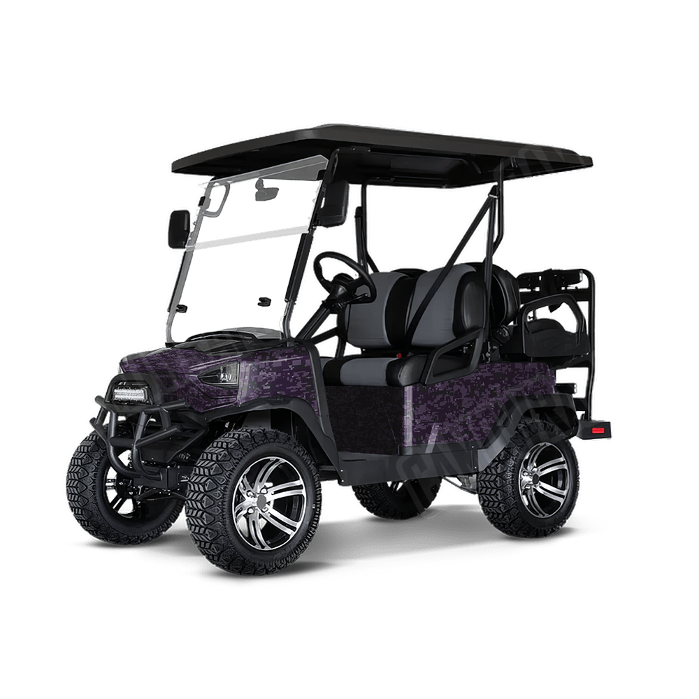 Digital Darkwing Golf Cart Camo Vinyl Wrap