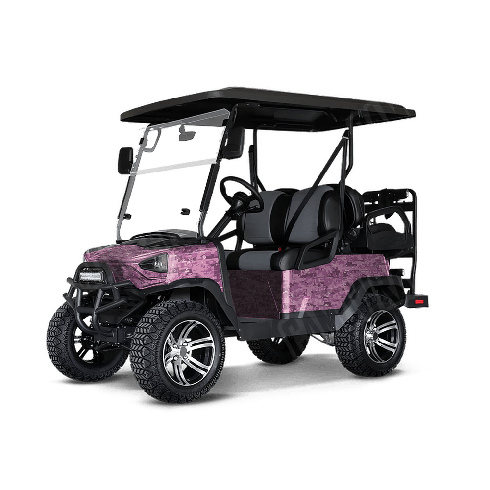 Digital Floral Golf Cart Camo Vinyl Wrap