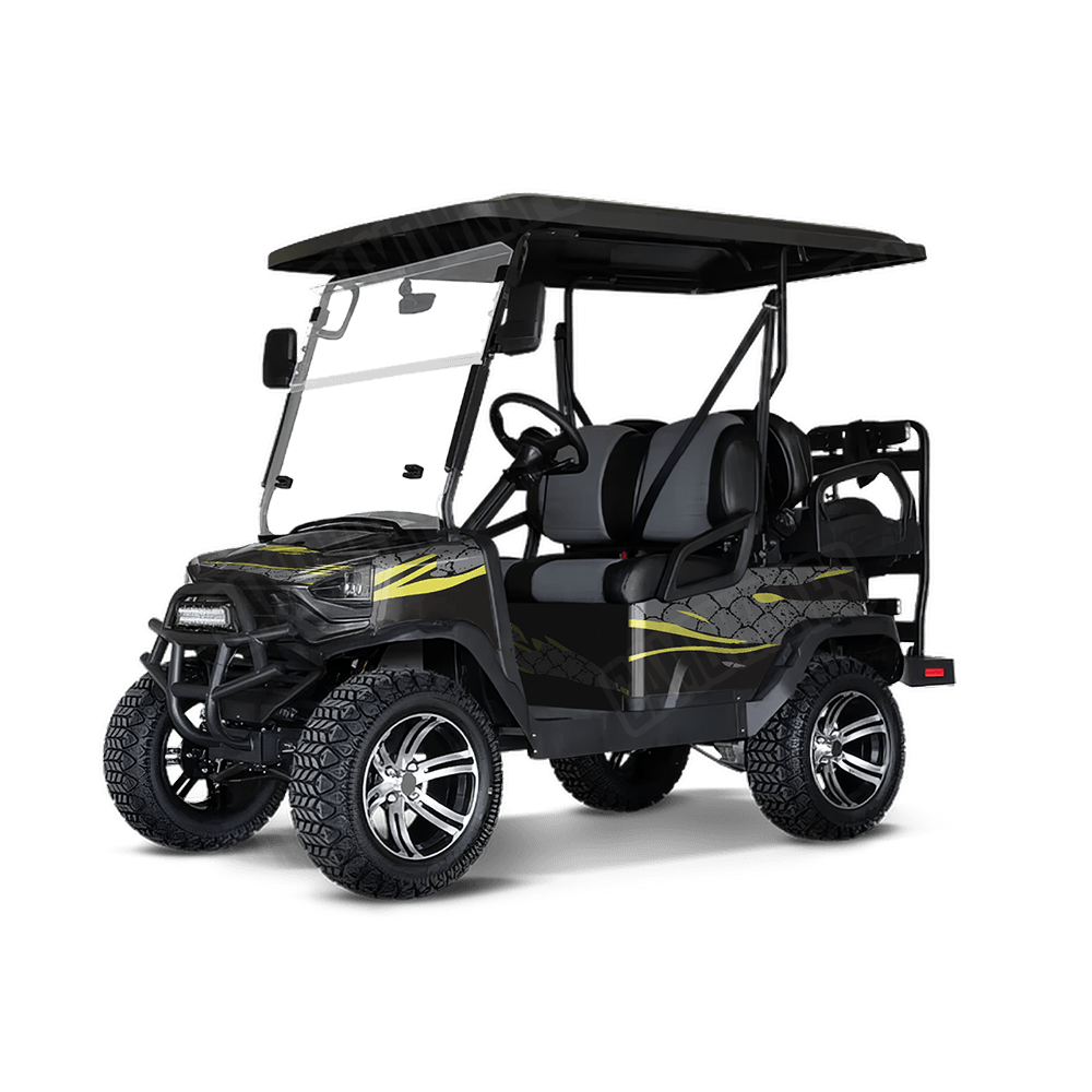 Dragonbreath Yellow Golf Cart Wraps