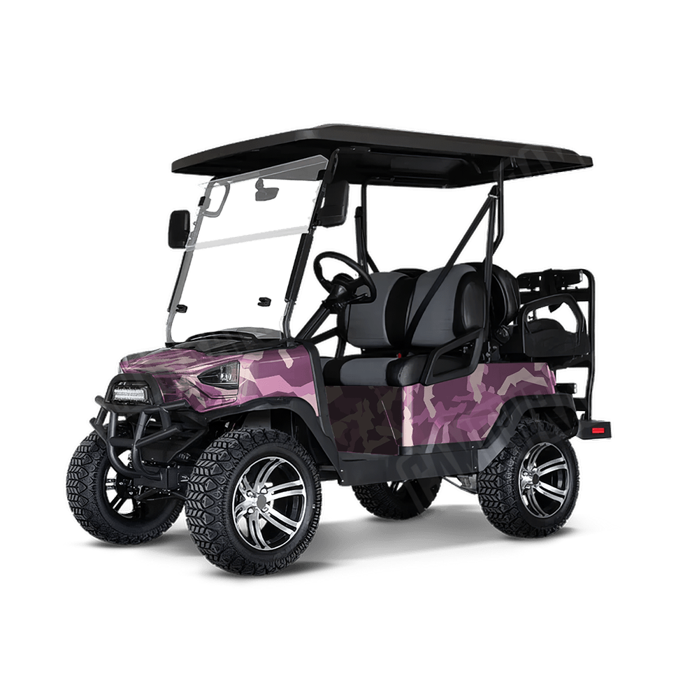 Erratic Floral Golf Cart Camo Vinyl Wrap