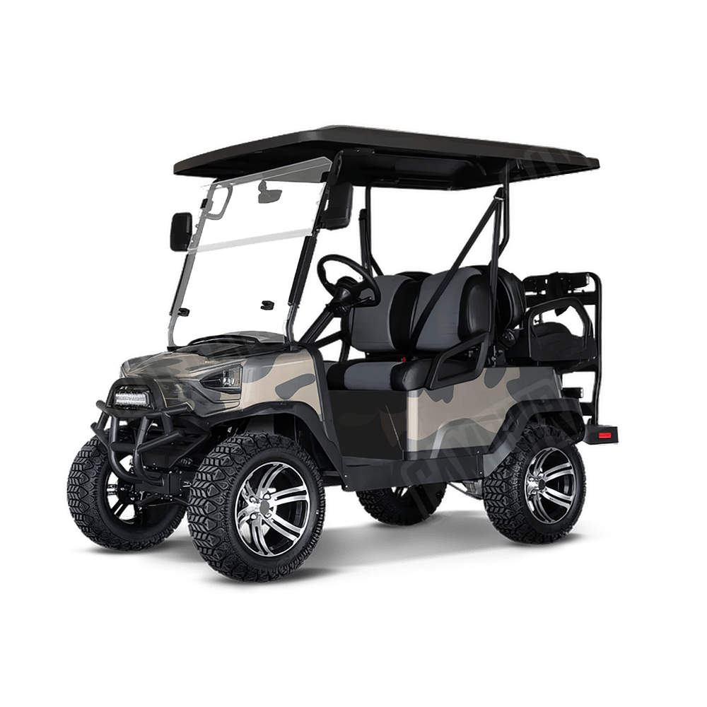 Jumbo Classic Army Golf Cart Camo Vinyl Wrap
