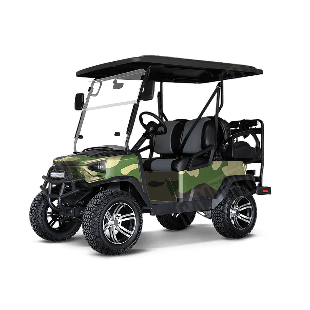 Jumbo Classic Jungle Golf Cart Camo Vinyl Wrap