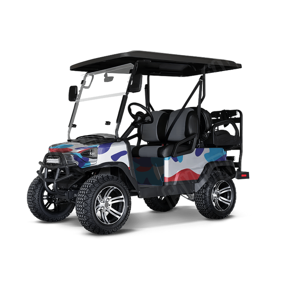 Jumbo Classic M Series Golf Cart Camo Vinyl Wrap