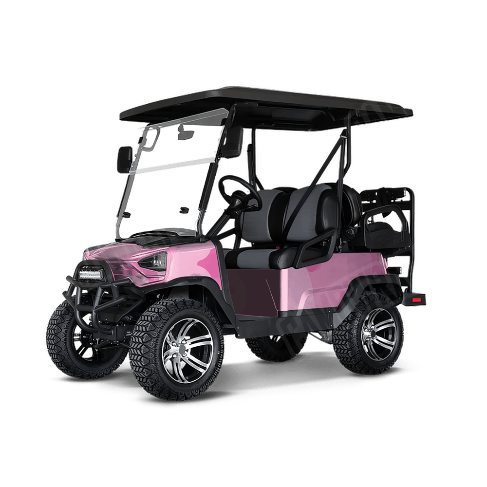 Jumbo Cumulus Elite Pink Golf Cart Camo Vinyl Wrap