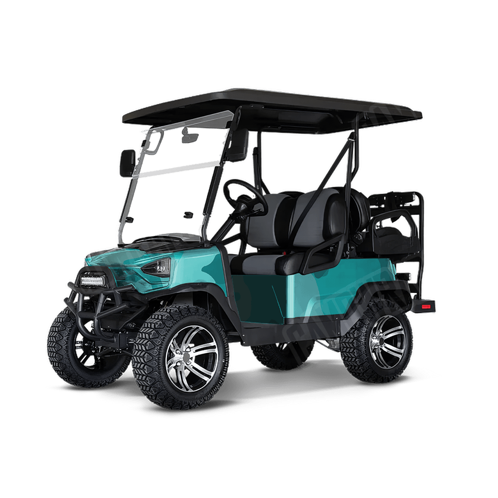 Jumbo Cumulus Elite Tiffany Blue Golf Cart Camo Vinyl Wrap