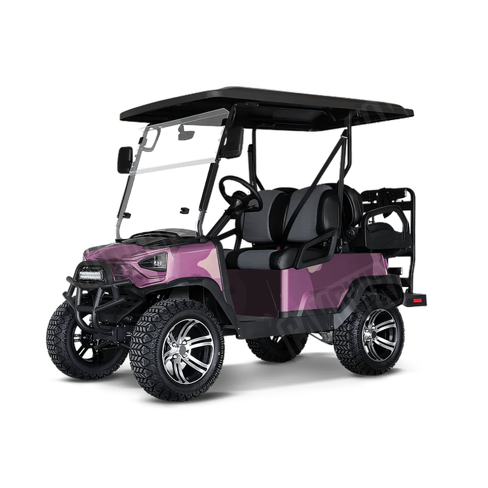 Jumbo Cumulus Floral Golf Cart Camo Vinyl Wrap