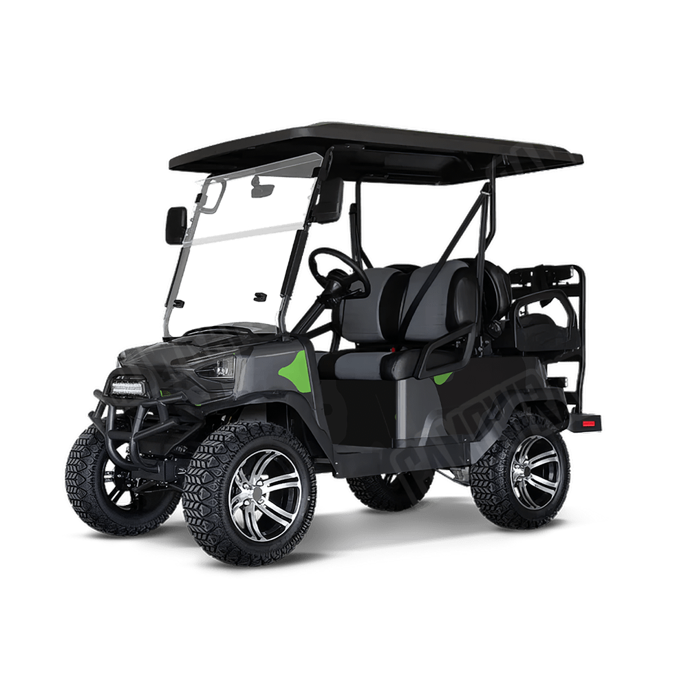 Jumbo Cumulus Metro Green Golf Cart Camo Vinyl Wrap