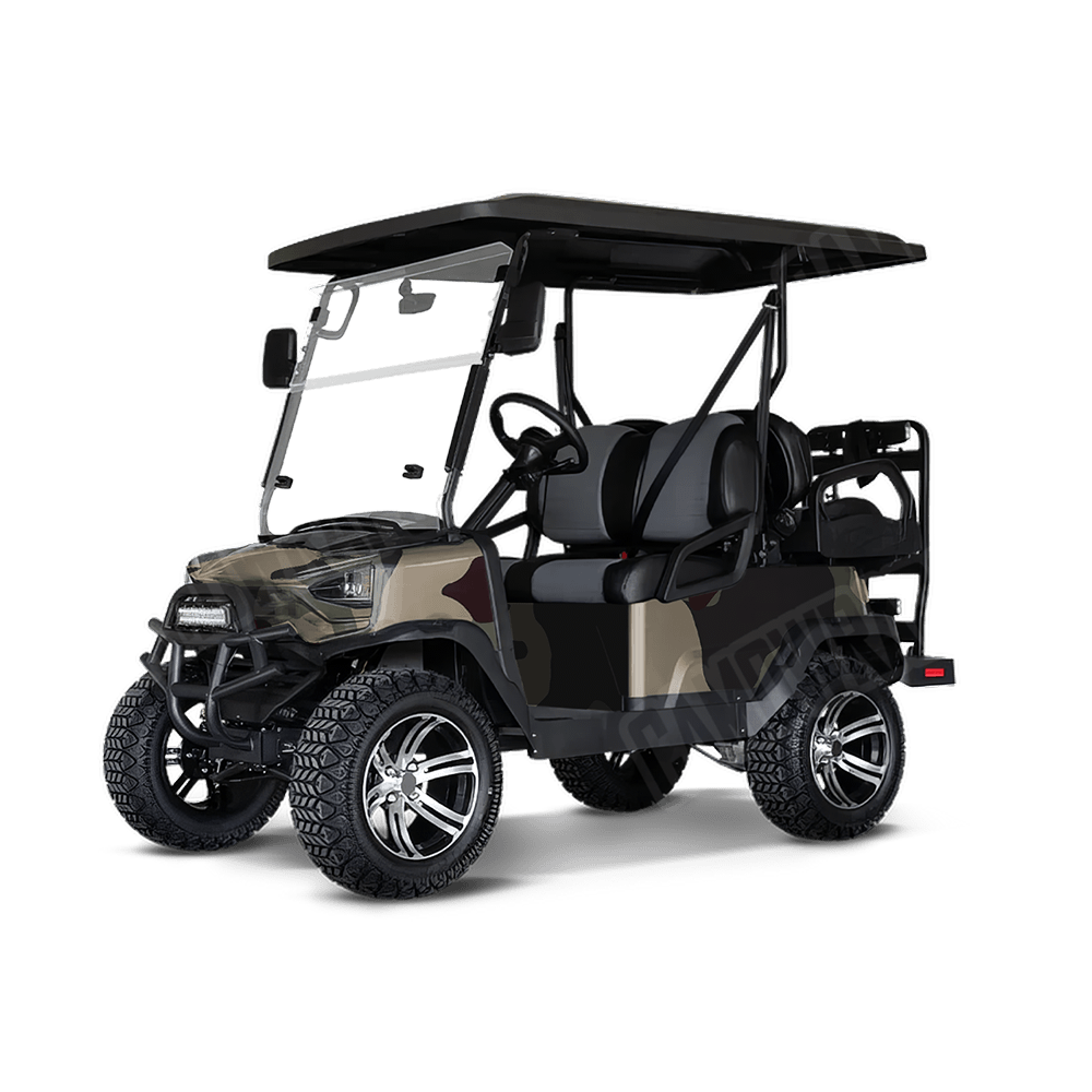 Jumbo Cumulus Militant Blood Golf Cart Camo Vinyl Wrap