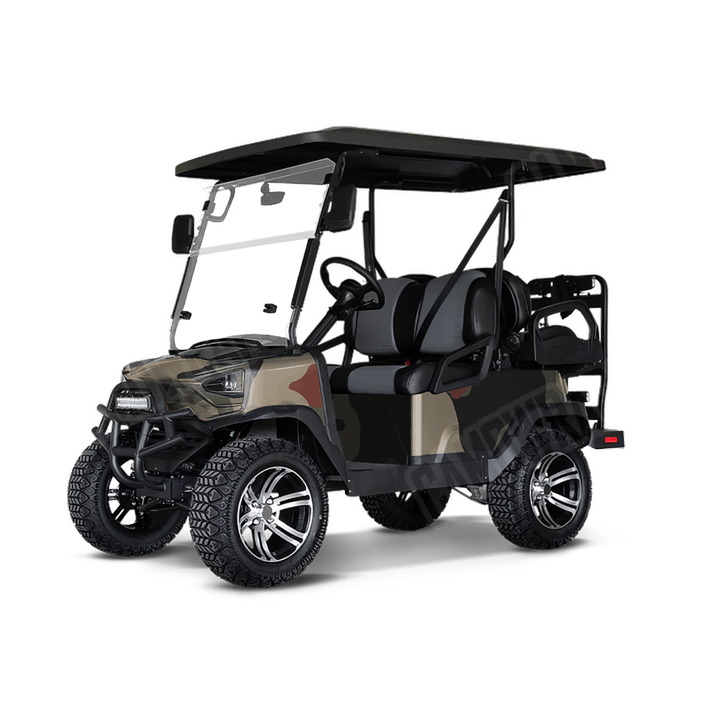 Jumbo Cumulus Militant Copper Golf Cart Camo Vinyl Wrap