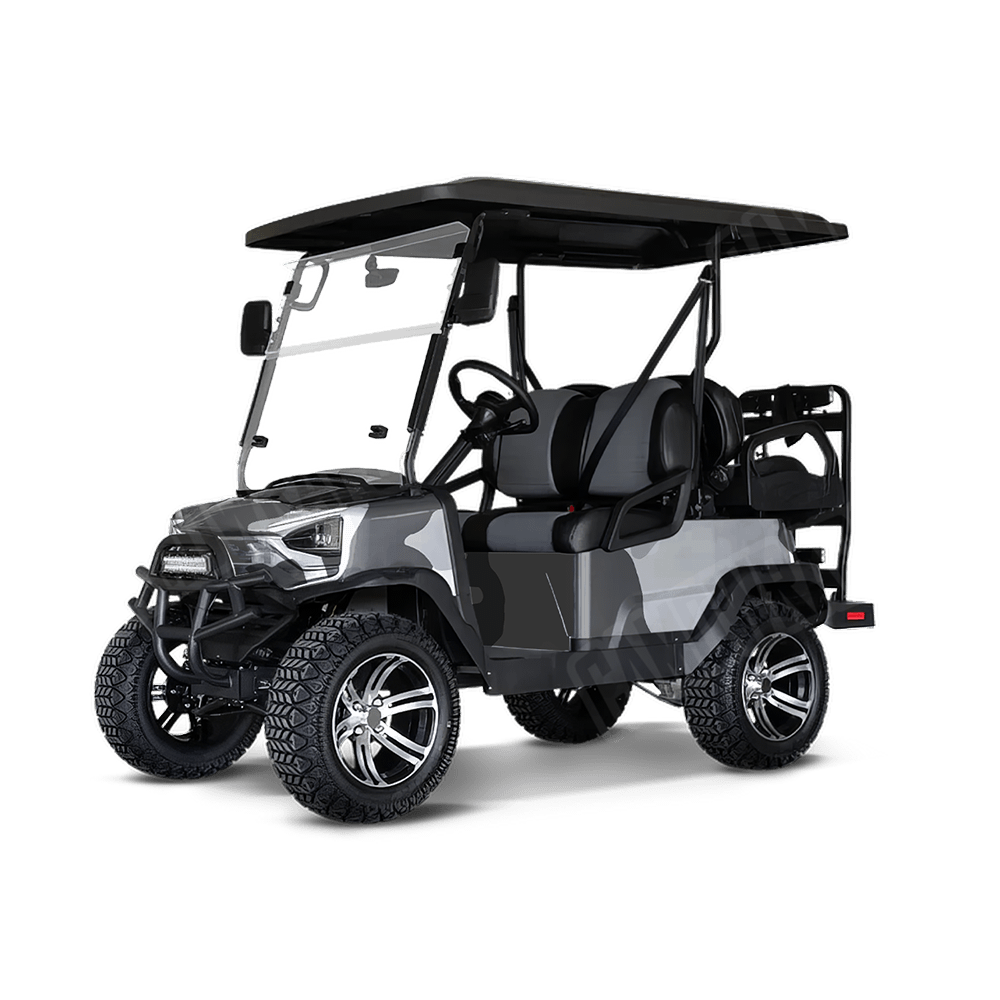 Jumbo Cumulus Snow Golf Cart Camo Vinyl Wrap