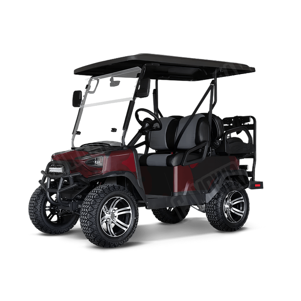 Jumbo Cumulus Vampire Red Golf Cart Camo Vinyl Wrap