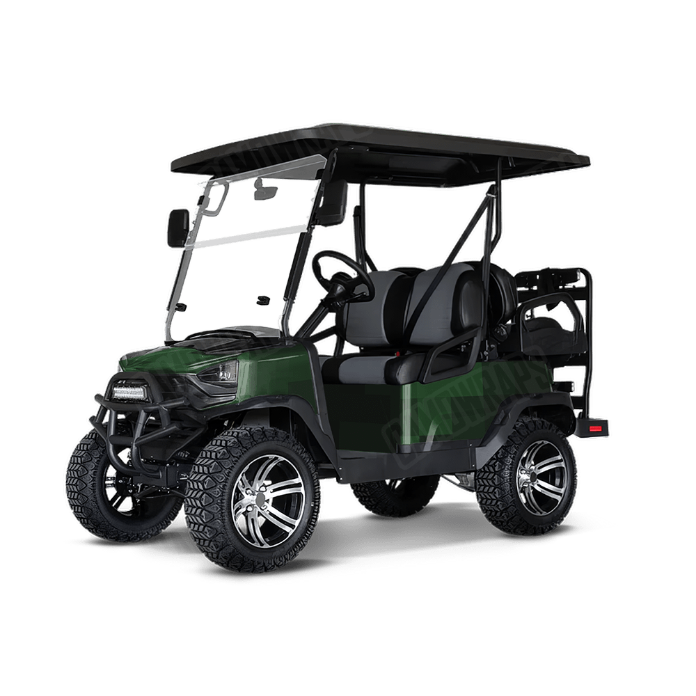 Pixel Elite Green Golf Cart Wraps