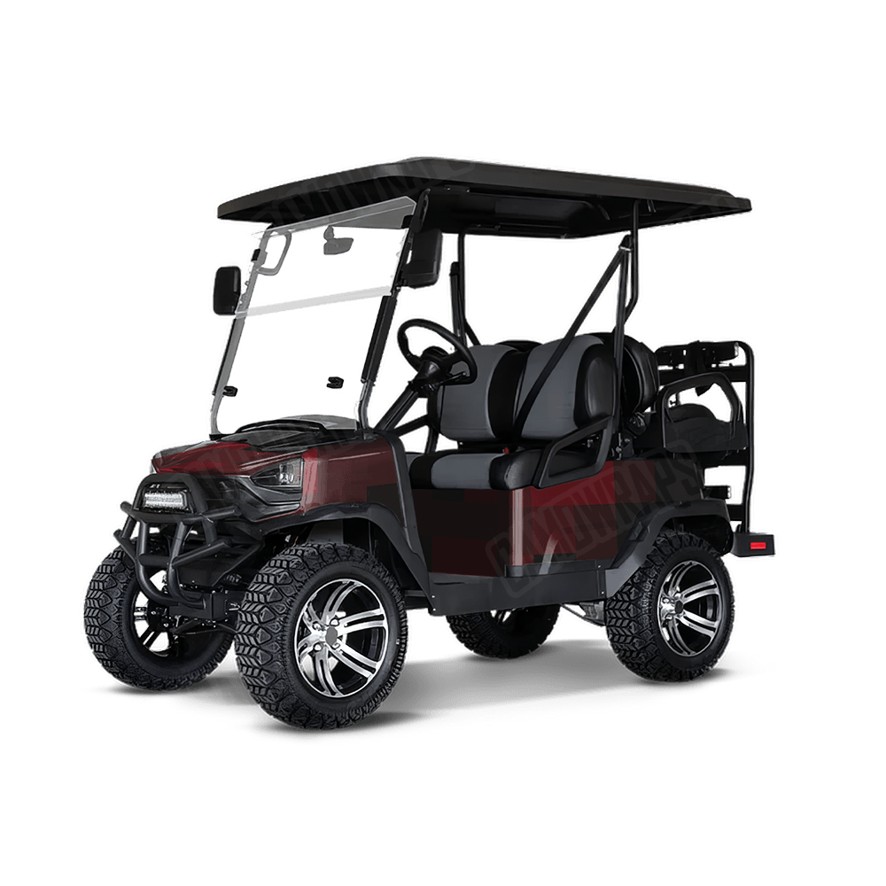 Pixel Vampire Red Golf Cart Wraps