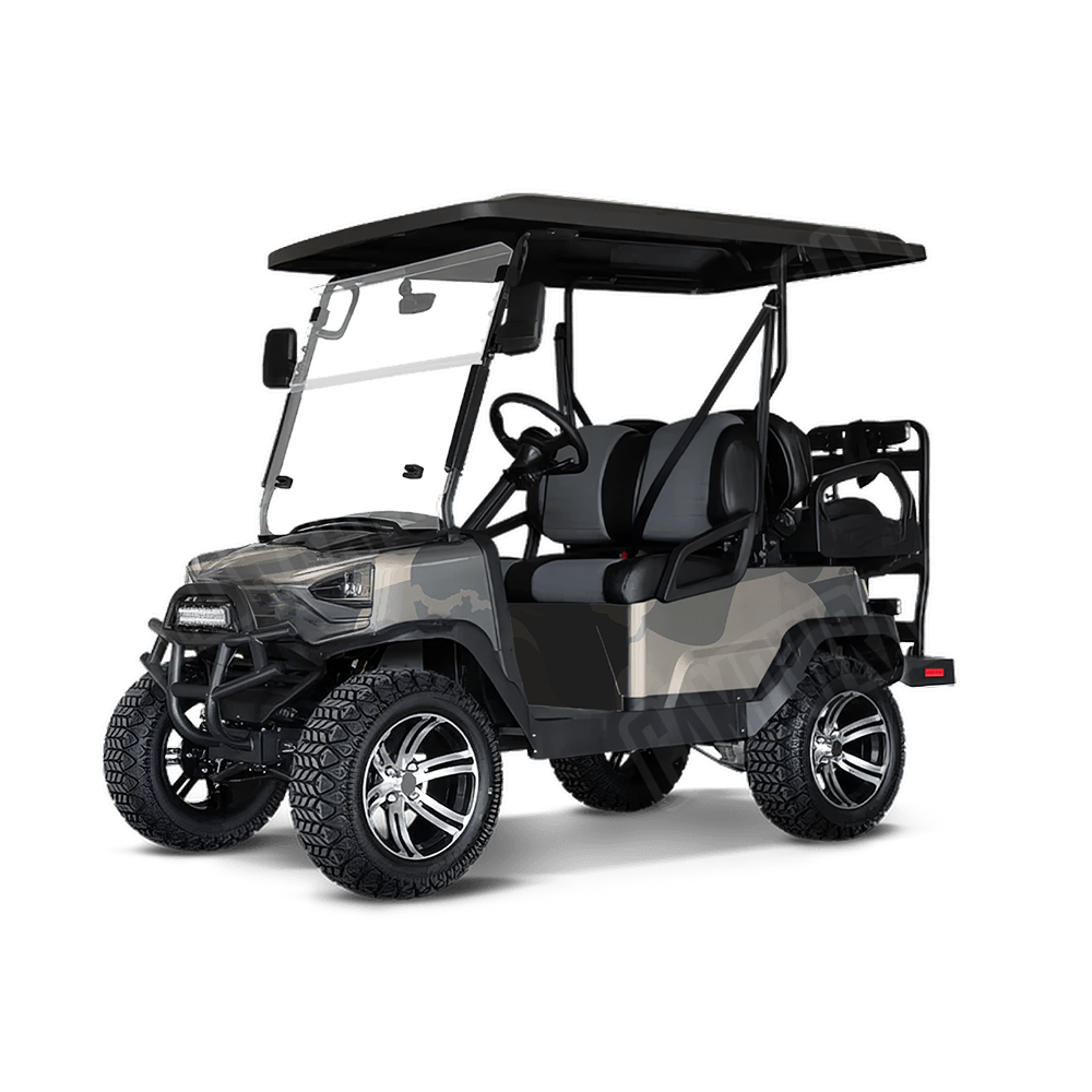 Jumbo Ragged Army Golf Cart Camo Vinyl Wrap