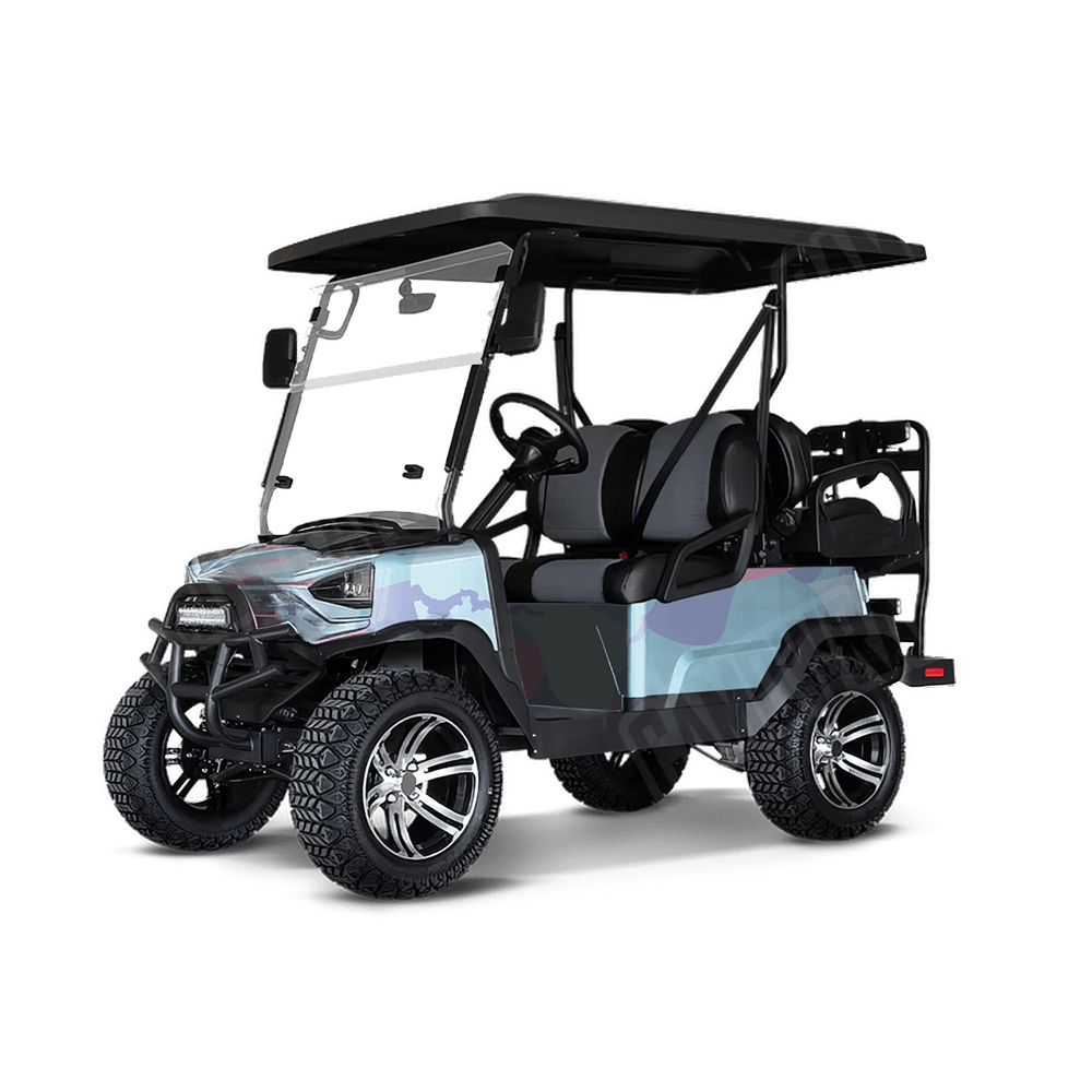 Jumbo Ragged Cotton Candy Golf Cart Camo Vinyl Wrap