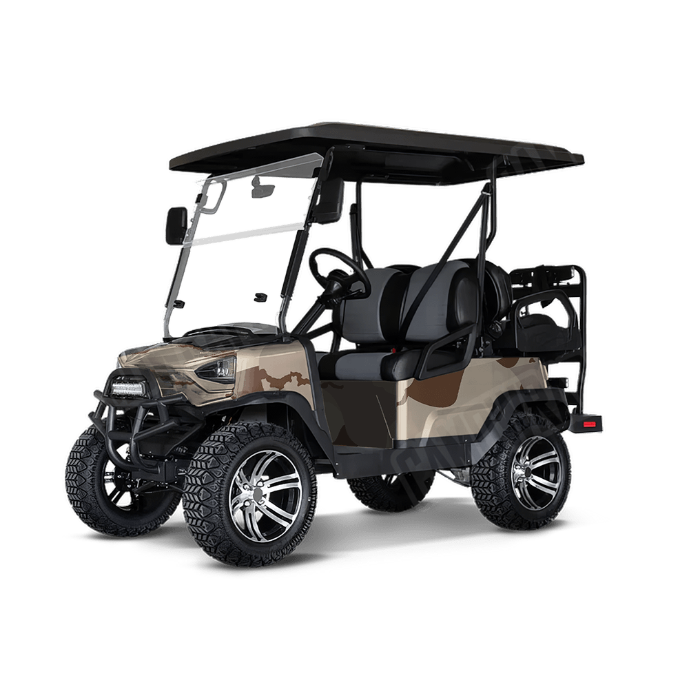 Jumbo Ragged Desert Golf Cart Camo Vinyl Wrap