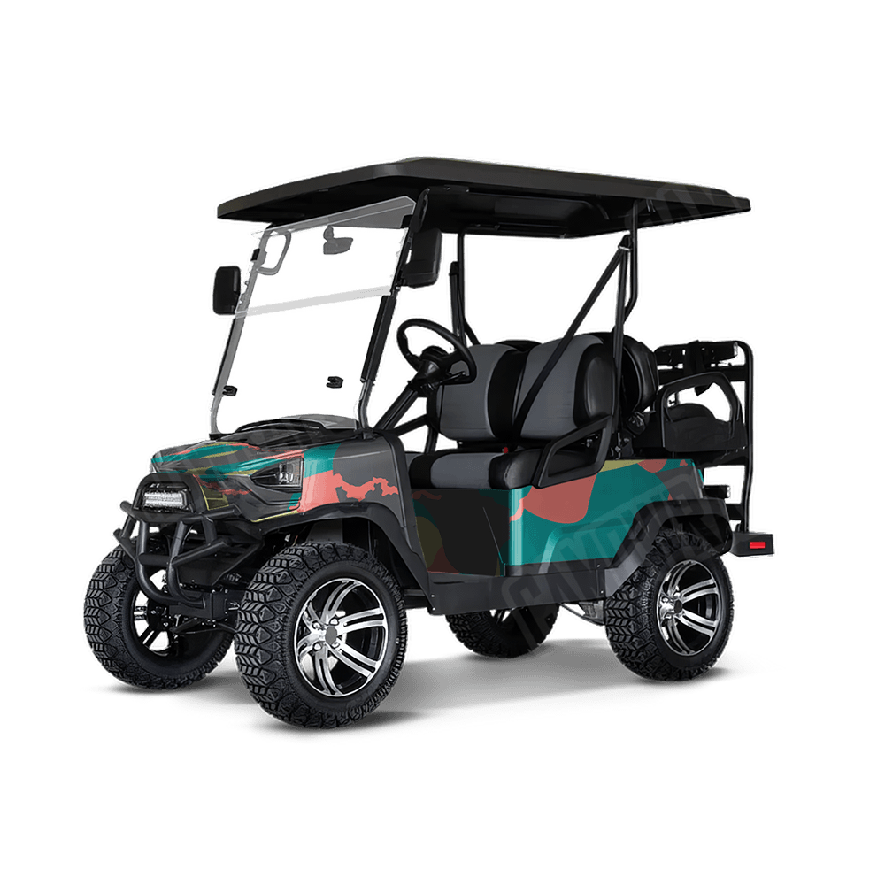 Jumbo Ragged Fiesta Golf Cart Camo Vinyl Wrap