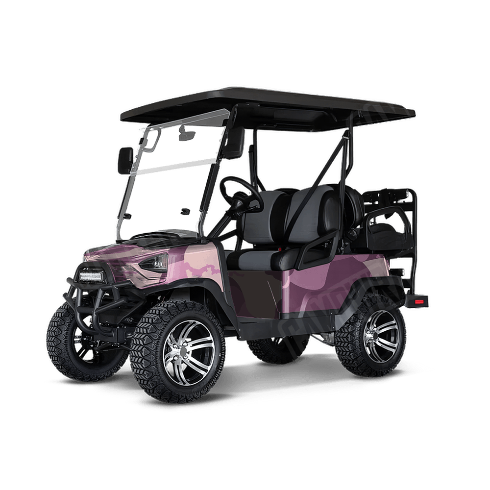 Jumbo Ragged Floral Golf Cart Camo Vinyl Wrap