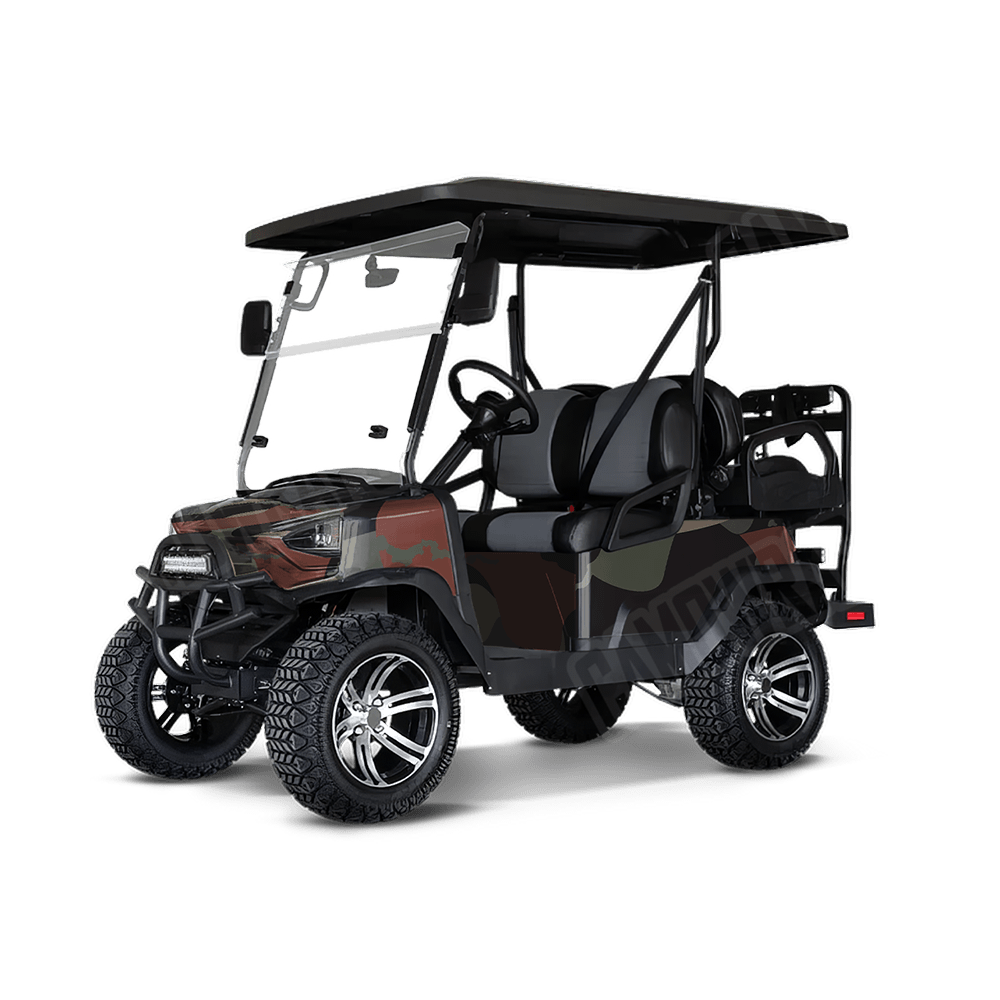 Jumbo Ragged Militant Copper Golf Cart Camo Vinyl Wrap