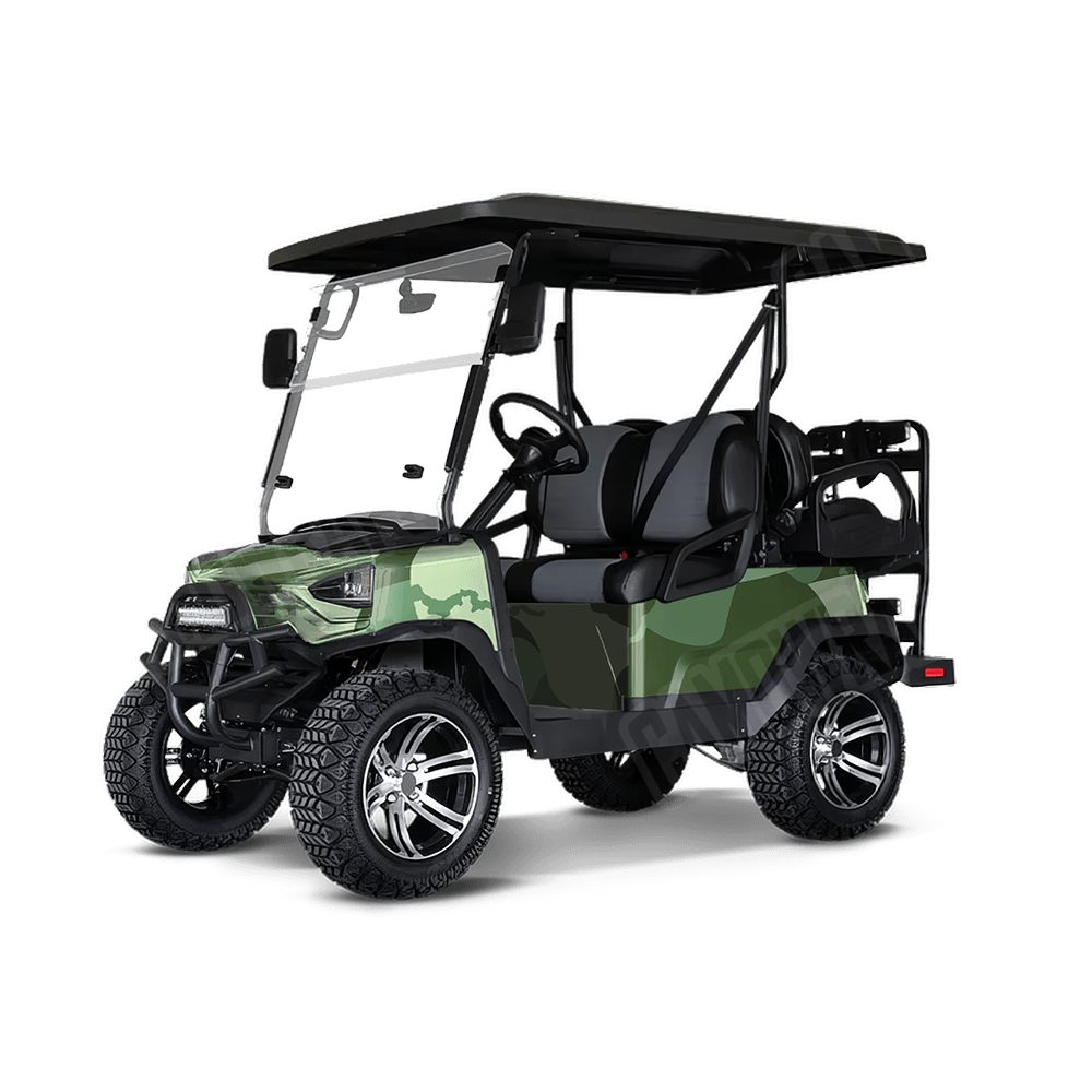 Jumbo Ragged Pistachio Golf Cart Camo Vinyl Wrap