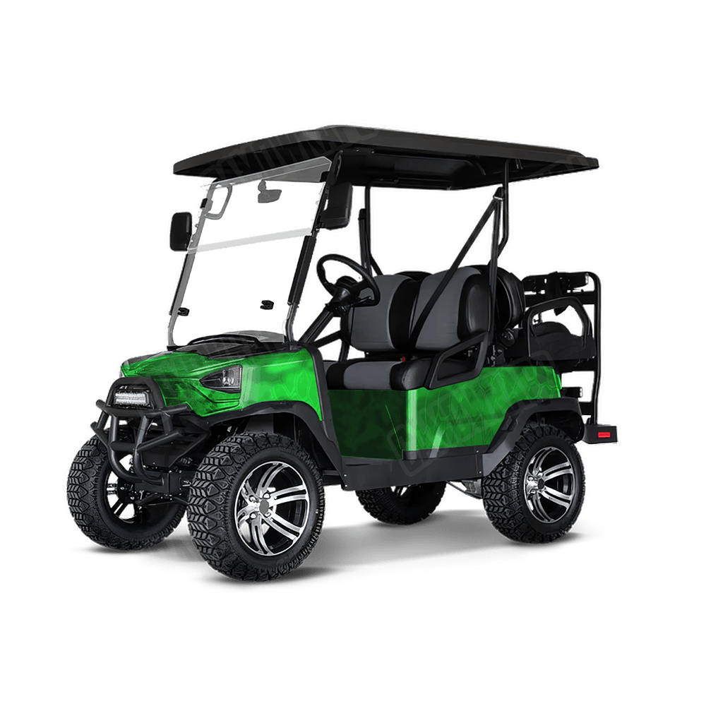 Kryptek Green Camo Golf Cart Vinyl Wrap