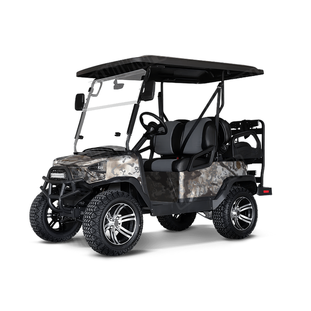 Kryptek Obskura Driftwood Camo Golf Cart Vinyl Wrap
