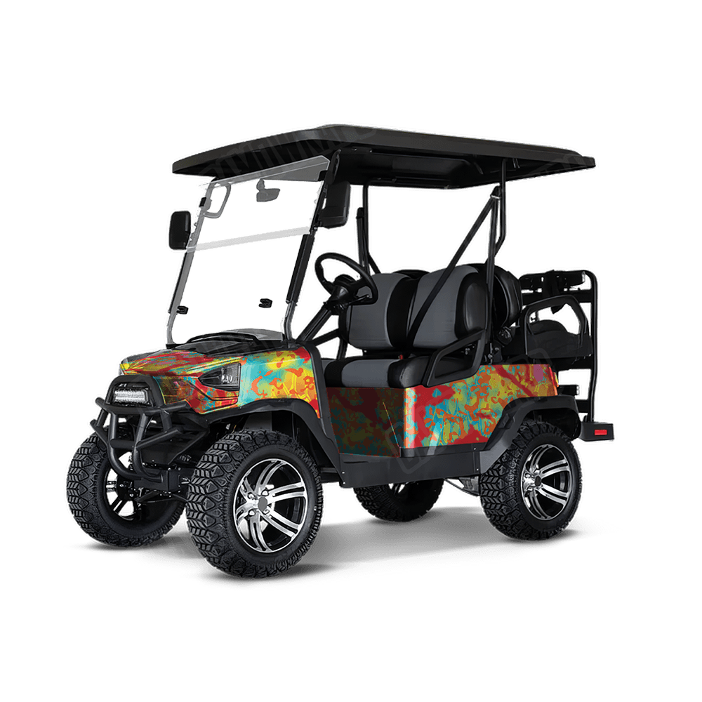 Kryptek Obskura Loki Camo Golf Cart Vinyl Wrap