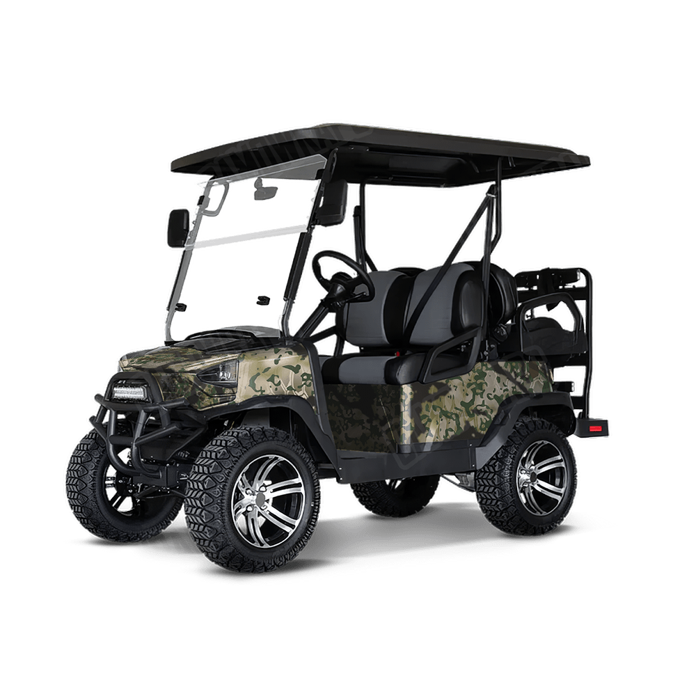 Kryptek Obskura Transitional Brown Camo Golf Cart Vinyl Wrap